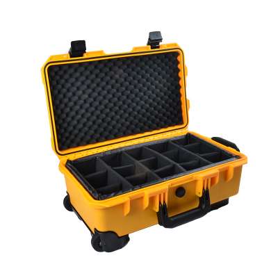 OEM Factory Wholesale Waterproof Trolley Tool Box Hard ABS Plastic Flight Case with Wheel