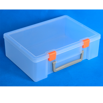 wholesale plastic clear tool case empty box with handle