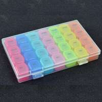 Wholesale Medical Supply Portable Plastic Monthly /7 Day Medicine Pill Organizer Box