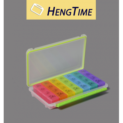 2018 Wholesale Plastic 7 day Weekly Monthly Pill Box Organizer