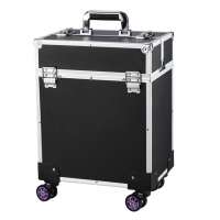 Hot Selling Aluminum Trolley Case Tool Case Make Up Case With Trays MLD-AC3581